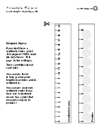 Printable Rulers: p. 105 Thumbnail